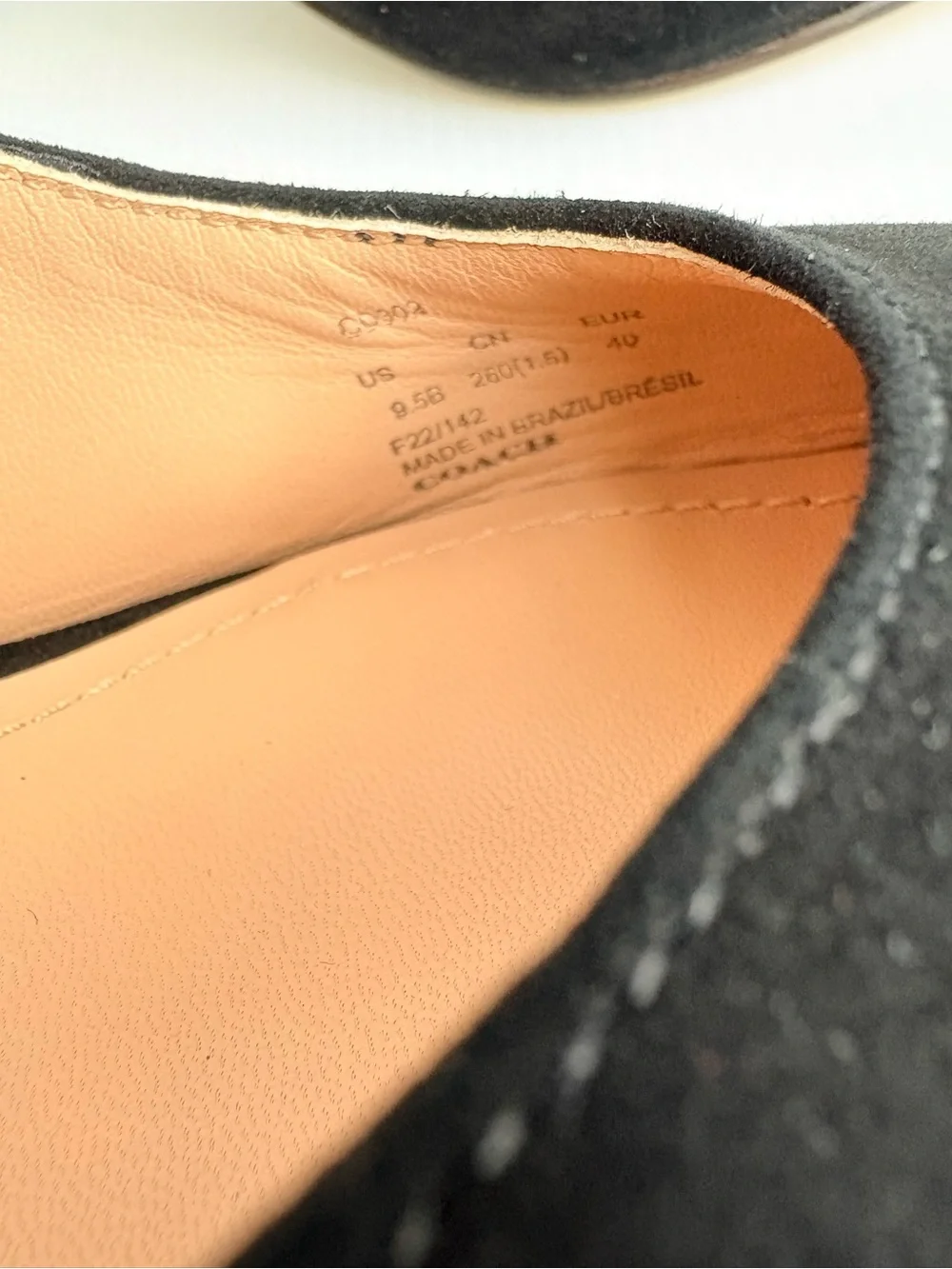 Coach Sutton Suede Slingback  Pumps/Heels  Size 9.5 Black NWOT